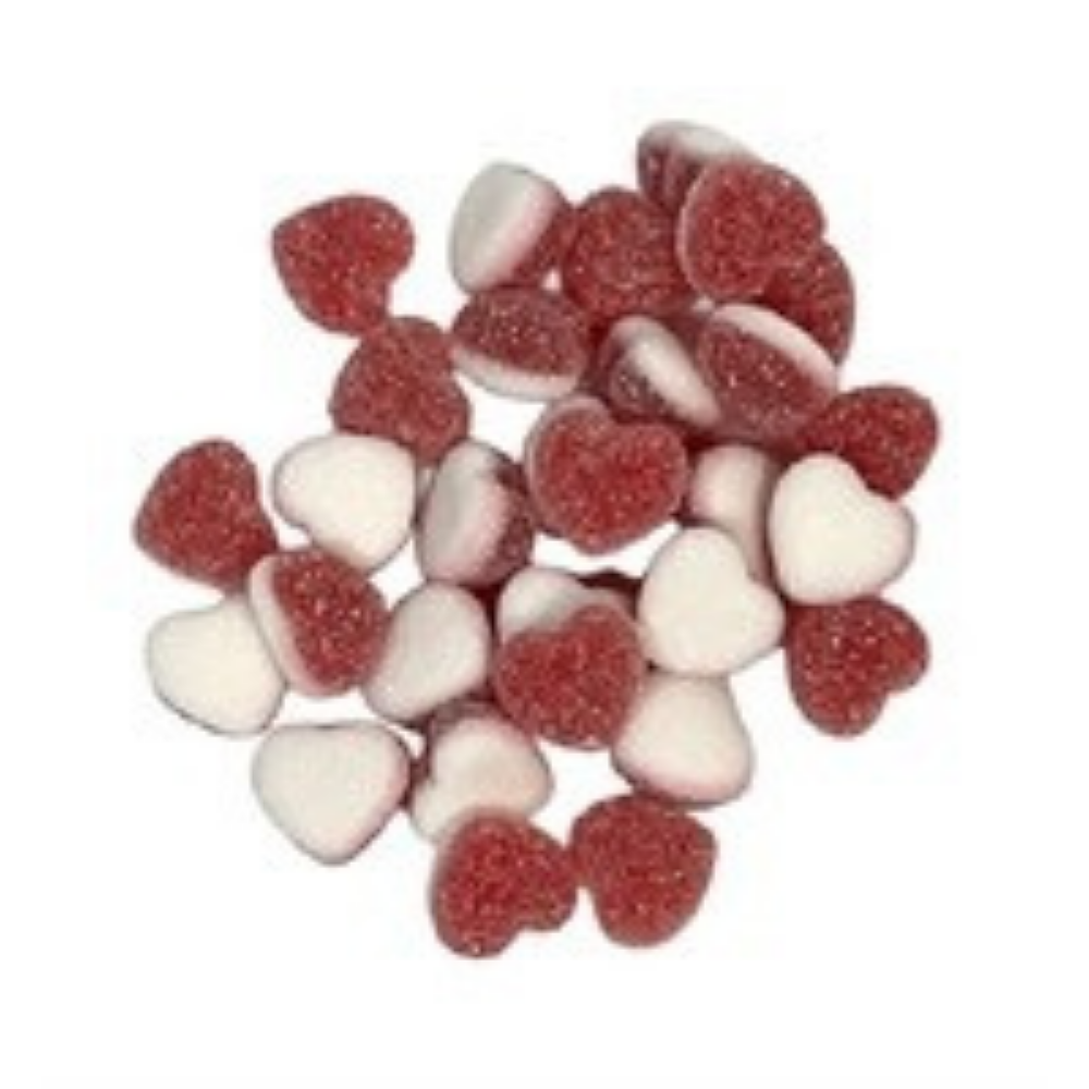 Jellioo Sour Red Hearts 1kg bulk candy