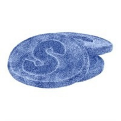 Candy People S-Mark Sour Blue Raspberry Bulk 4 Kg