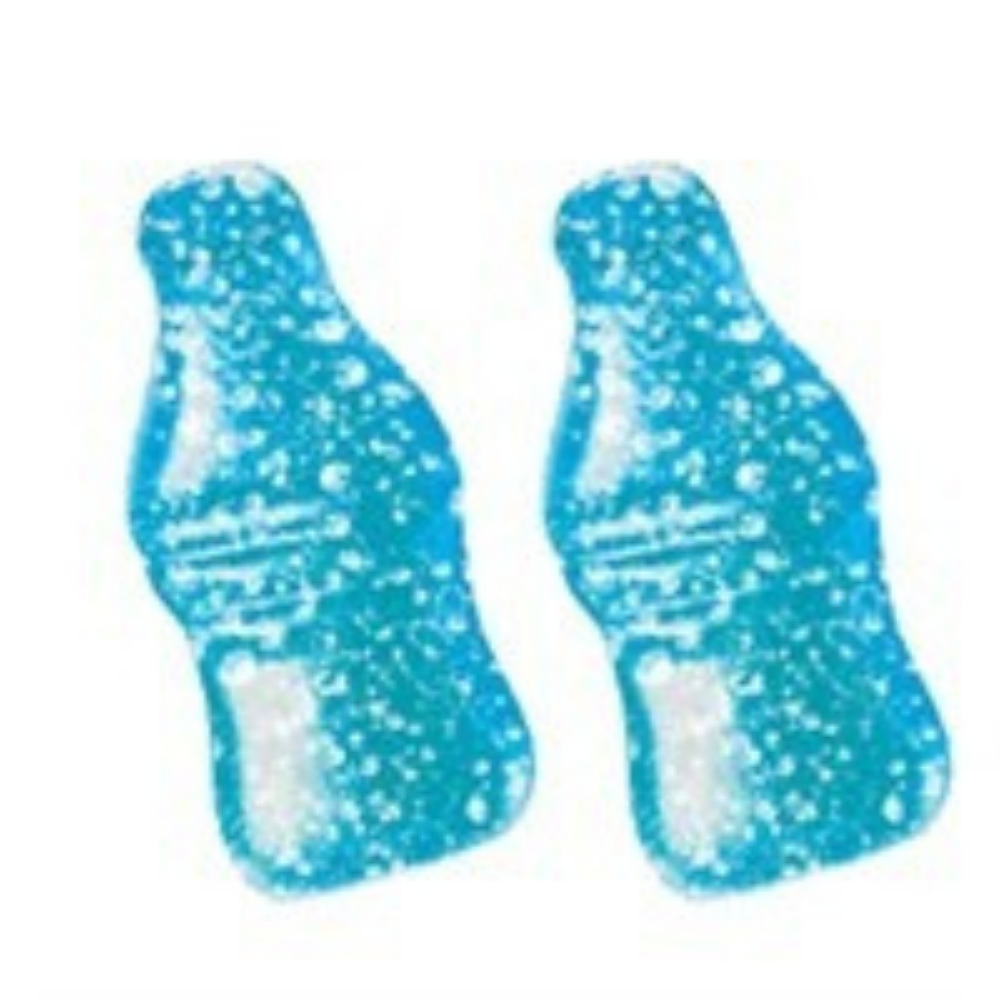Jellioo Sour Gummy Blue Raspberry Bottle 1kg bulk candy