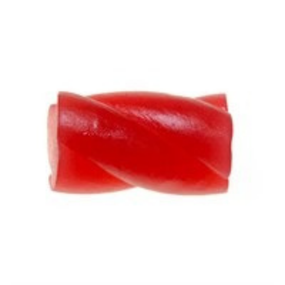 Big Hallonskruv raspberry twist gummy candy 2kg bulk