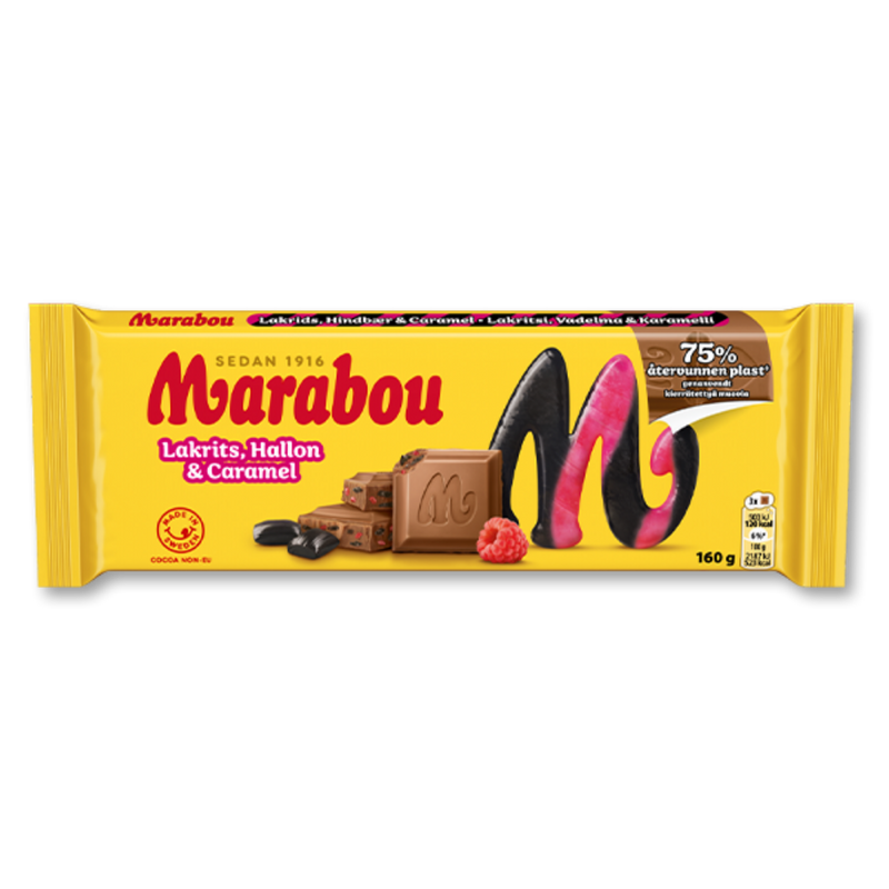 Marabou Lakrits, Hallon och Caramel product photo