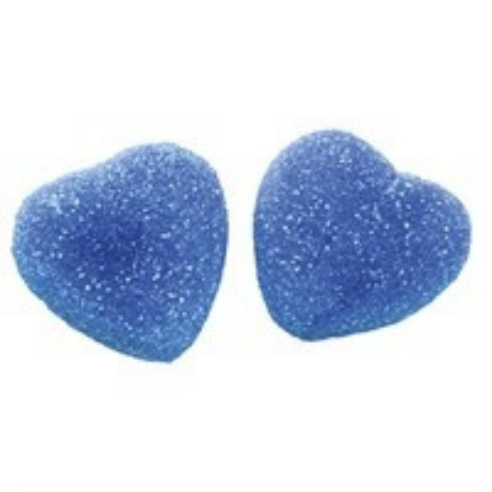 Blue Razz Hjartan bulk candy hearts