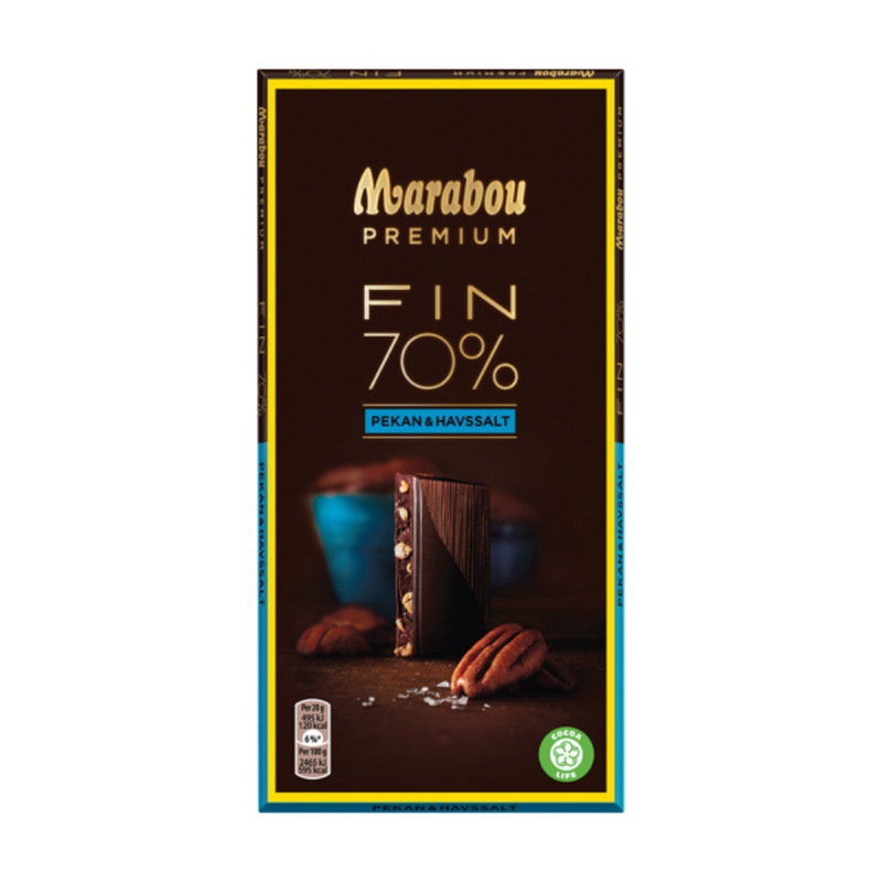 Marabou Premium Fin Havssalt Pekan 70% Kakao product photo