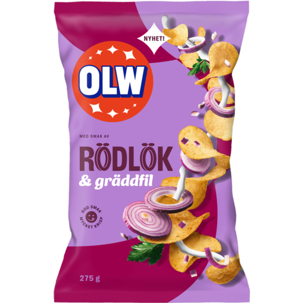 OLW Red Onion & Sour Cream chips