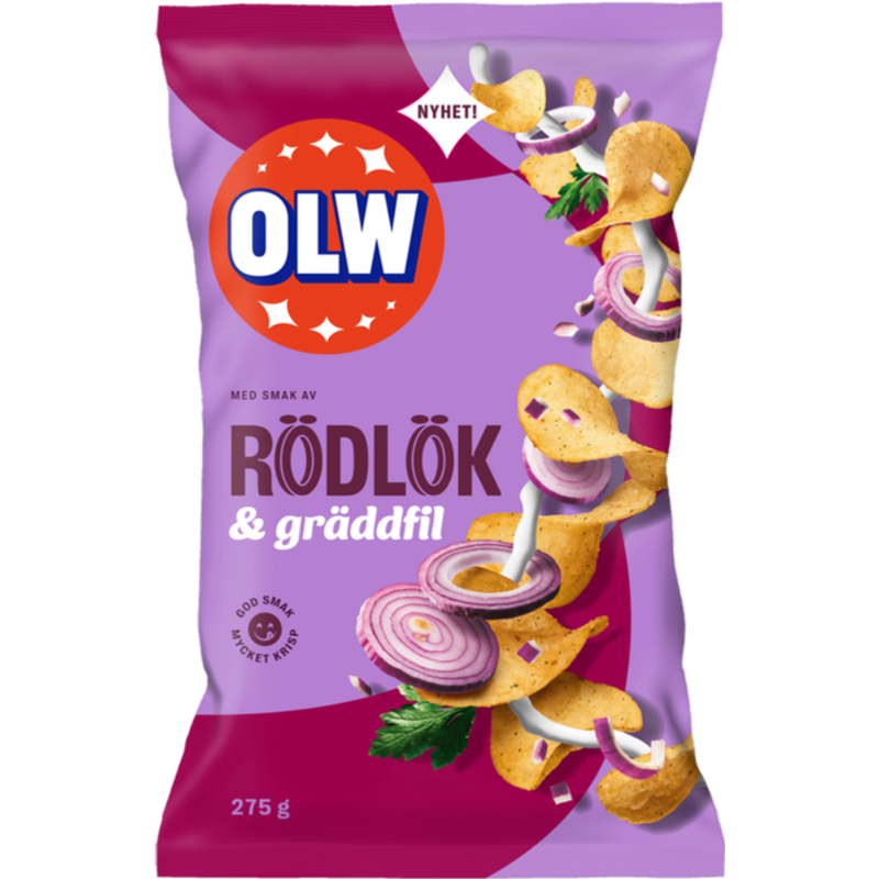 OLW Red Onion & Sour Cream chips