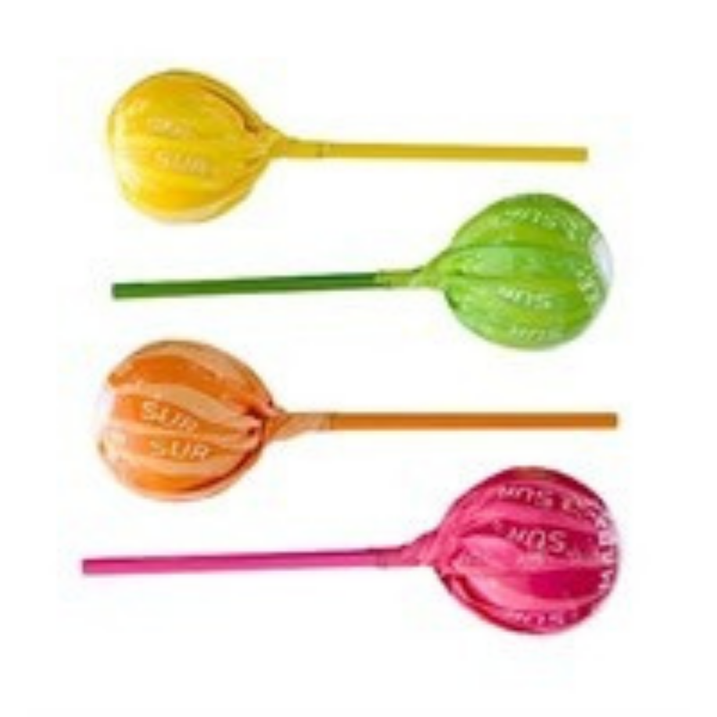 Candy People S-Mark Sour Lollipops Bulk 2 Kg