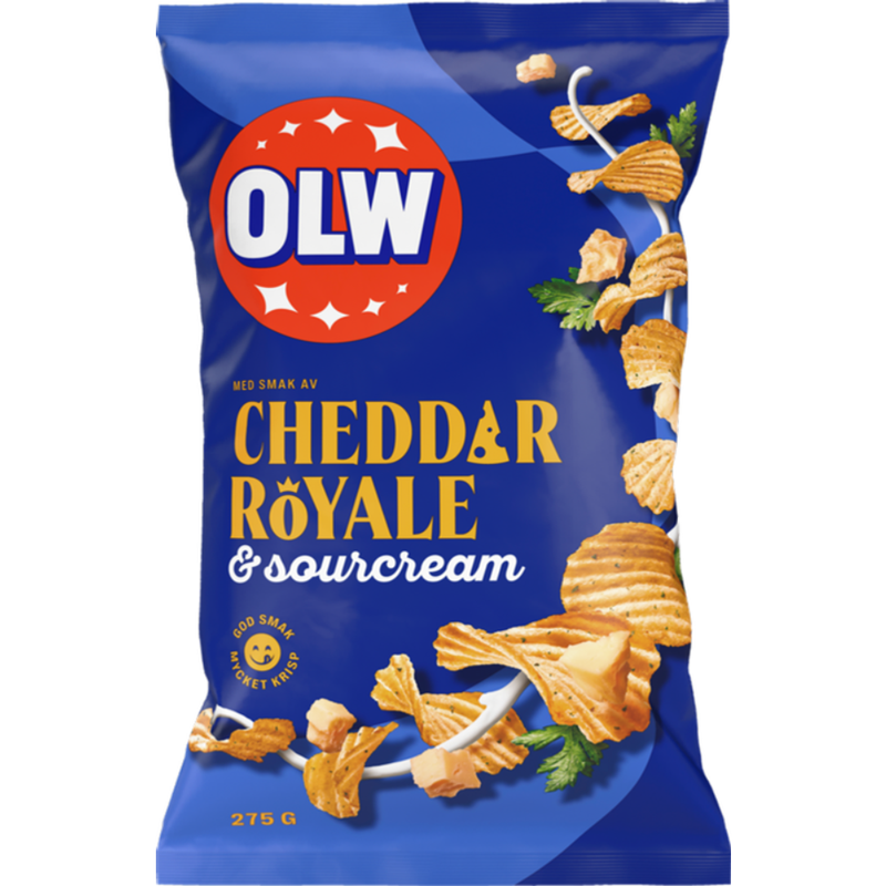 OLW Cheddar Royale & Sourcream chips