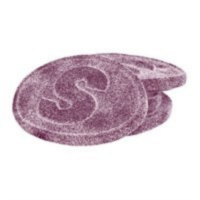 Candy People S-Mark Sour Blackcurrant Bulk 4 Kg