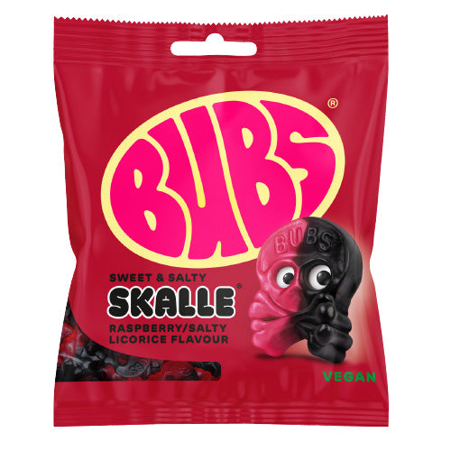 BUBS Raspberry Salty Licorice SKALLE 5.5 oz (155g)-1